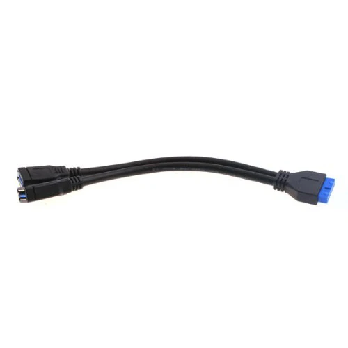 2 порта USB 3 0 гнездовой к 20 Pin Кабель адаптер разъем для материнской платы|female