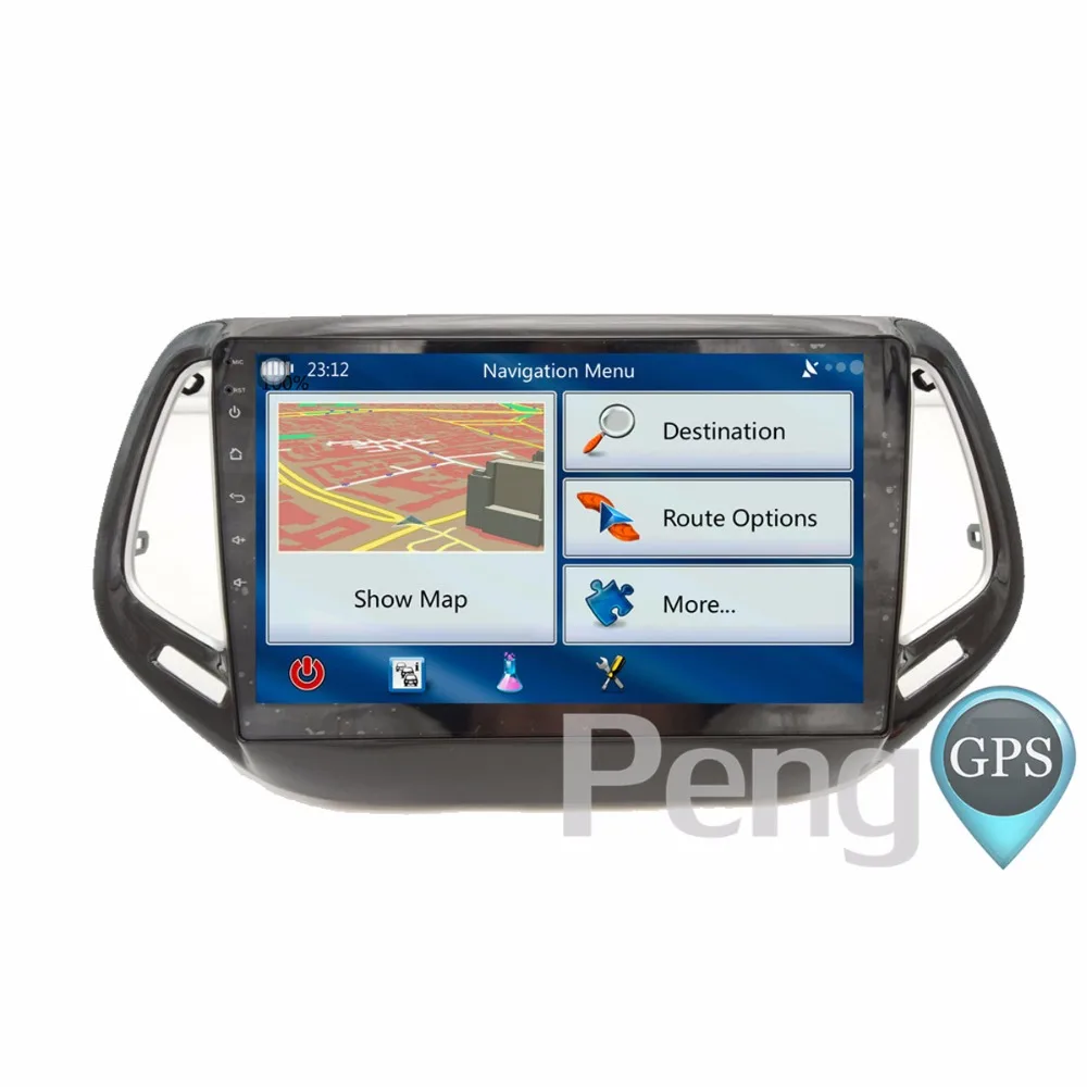 Android 6 0 Системы радио 10 2 дюймов HD Экран автомобиля gps навигация dvd плеер для JEEP Compass