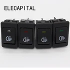 Универсальный светодиодный кулисный переключатель противотуманных светильник р для автомобиля, грузовика, лодки, приборной панели 12 В, 35 А