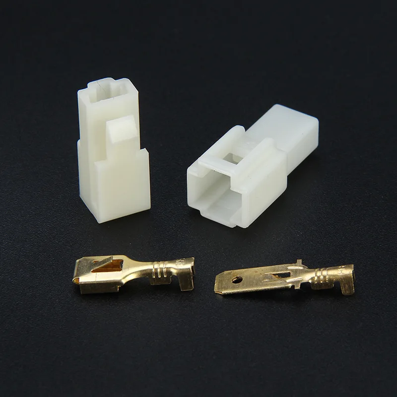 5set 6.3mm connector 1P 1 pin Electrical 6.3 Connector Kits Male Female socket plug for Motorcycle Car | Обустройство дома