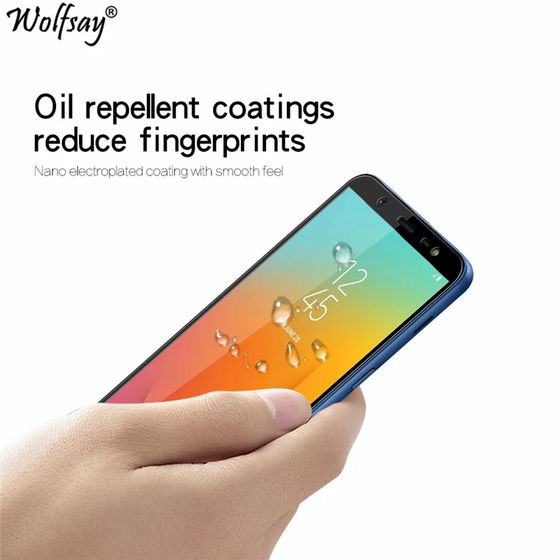 Wolfsay 1 шт. для стекла Samsung Galaxy J8 2018 защита экрана закаленное стекло J800F пленка