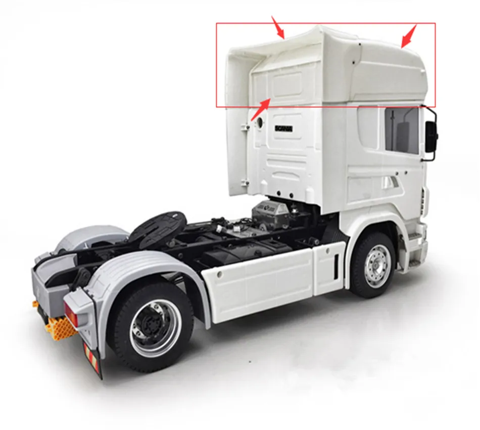 Корпус кузова для грузовика Tamiya Радиоуправляемый трейлер Скания R620 1/14 R730|Детали