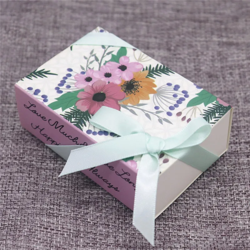 box as pic 8,4*5,8*3 см, новинка, горячая Распродажа, белый/коричневый цвет, дизайн, печатная Подарочная коробка, сделай сам, ручная работа, любовь, свадьба, подарок, мыльница для детского душа - Цвет: box as pic