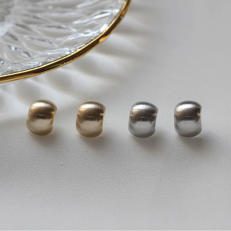 Женские маленькие металлические серьги-гвоздики WTLTC массивные широкие