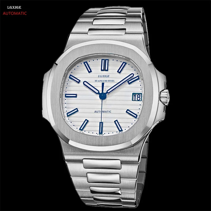 Patek мужские часы Топ люксовый бренд автоматические часы Военная нержавеющая сталь спортивные дайвинг повседневные модные часы мужские водонепроницаемые watc