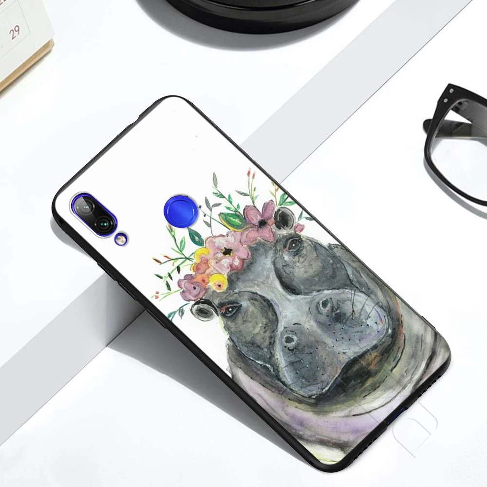 Милый чехол Lavaza с мультяшным бегемотом для Xiaomi Redmi Note 4A 4X 5 5A 6 6A 7 S2 Pro Go Prime Plus |
