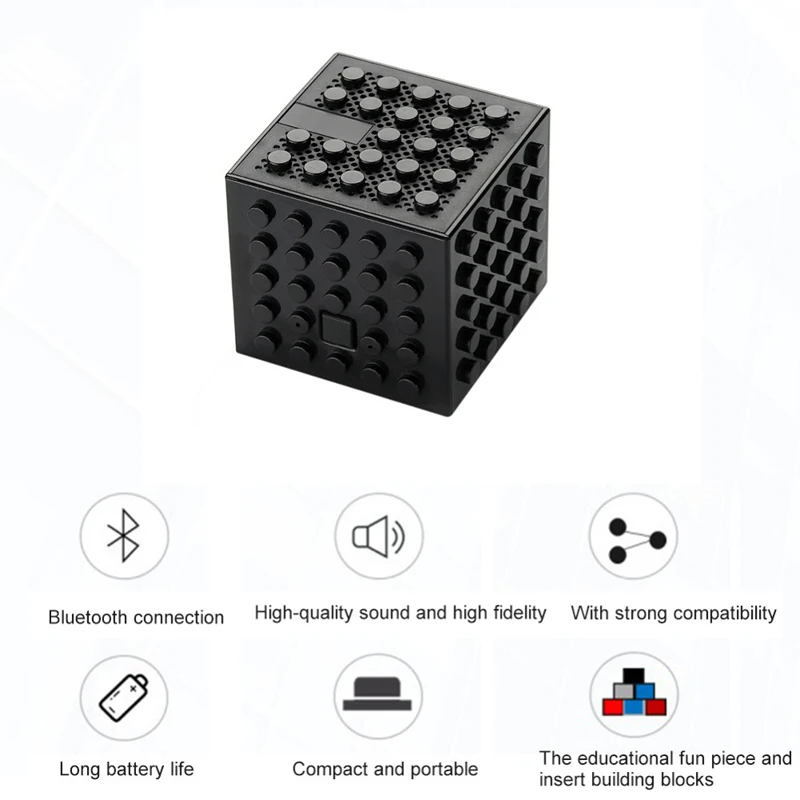 Портативный Мини Bluetooth динамик плеер бас стерео сабвуфер Звук Музыка для улицы DIY