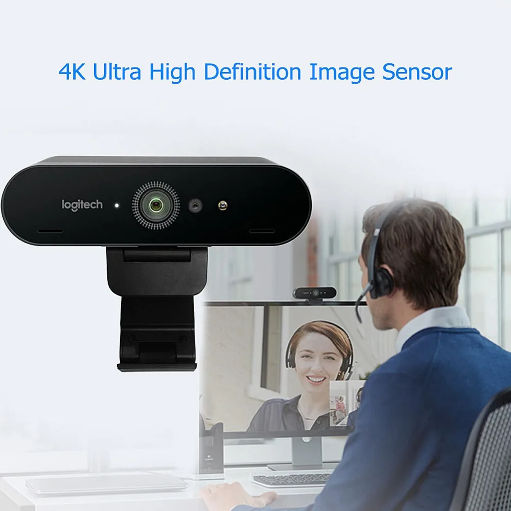 Веб-камера logitech BRIO C1000e 4K HD 1080P для потоковой записи видеоконференций для Windows/Mac OS/хромированной ОС