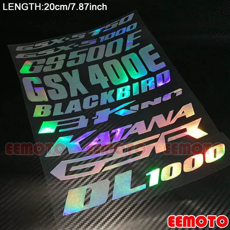

Motorcycle helmet Shell Tank Pad Fairing Decals Stickers for SUZUKI GSR GSX-S750 GSX-S1000 GS500E GSX400E BKING KATANA GSR DL100