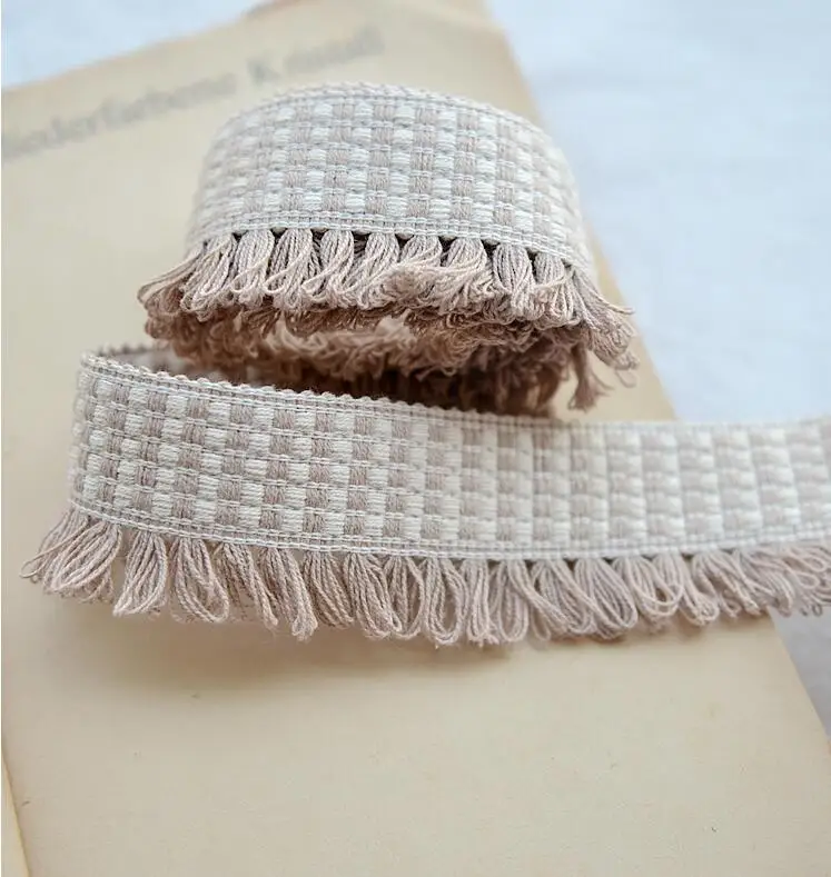 Горячая Распродажа 2 метра Высококачественная бежевая с коричневой хлопковой