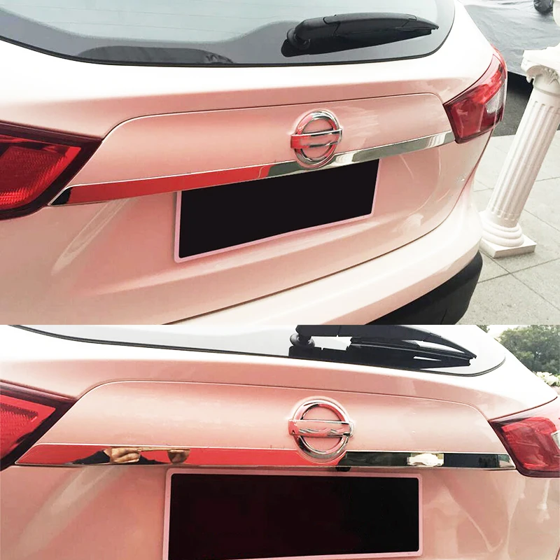 AX хромированная Задняя Крышка багажника накладка на ручку Nissan Rogue Sport Qashqai j11 2014 2019
