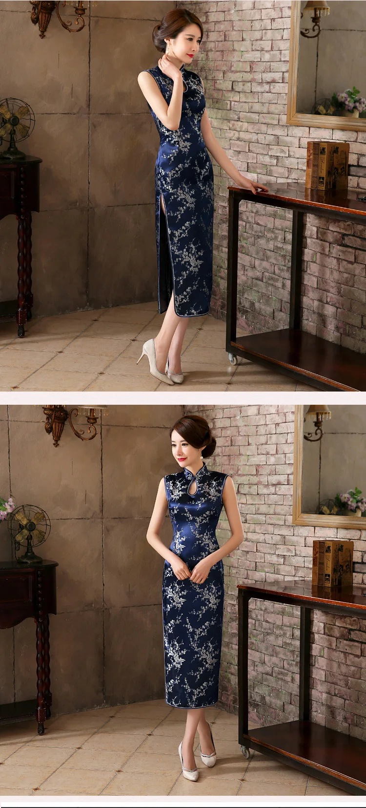 Сексуальное женское платье без рукавов, тонкое, Cheongsam, новинка, винтажное, китайское, воротник-стойка, Qipao, вечернее платье, vestidos