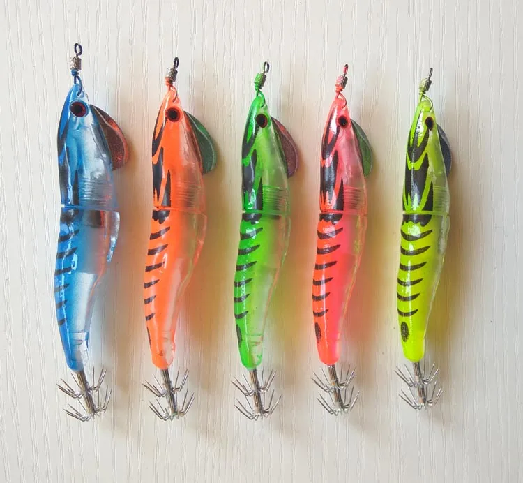 Lumious светодиодный джиг для кальмара светящийся в темноте жесткая рыболовная