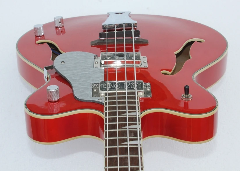 2014 Новый стиль оранжевый полый корпус 4 string Eastwood джаз электрическая гитара бас