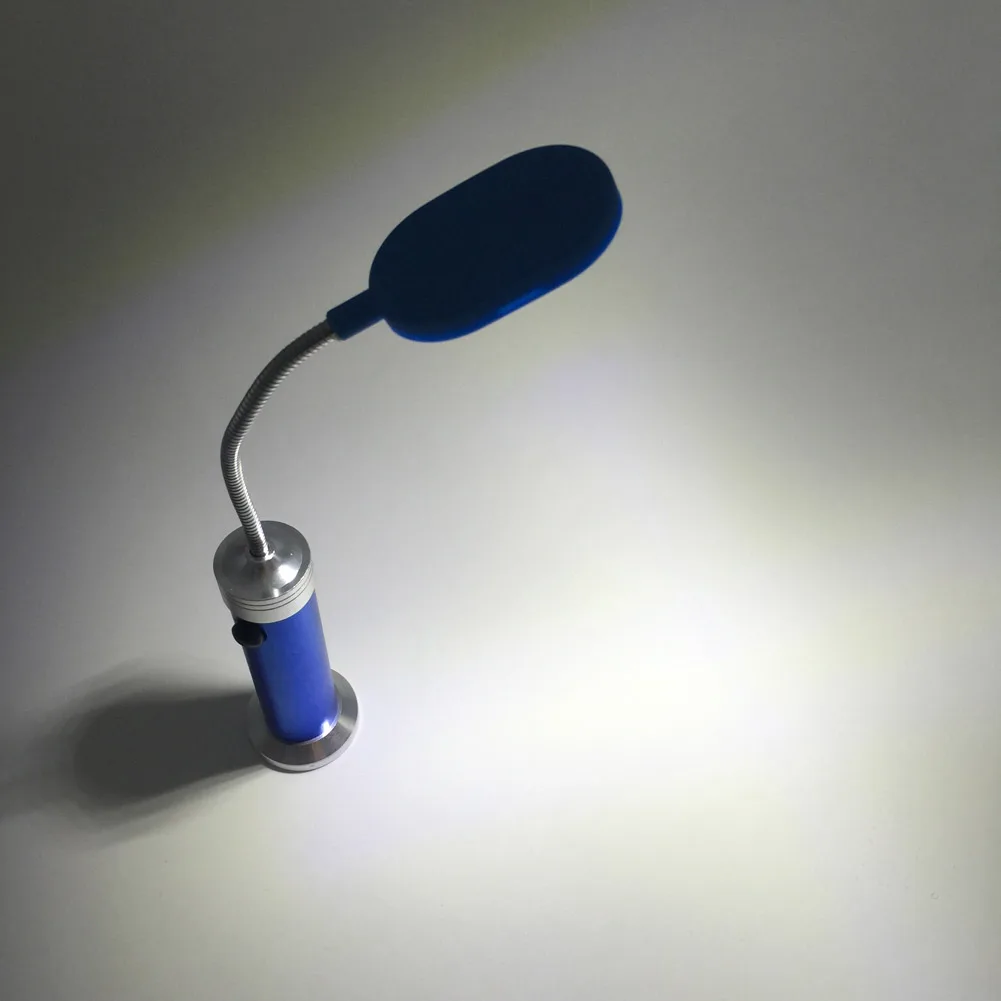 SANYI 15 SMD светодиодный гибкий фонарик для чтения, вращение на 360 градусов, магнитное рабочее освещение для учебы, настольная лампа, удобное использование AAA