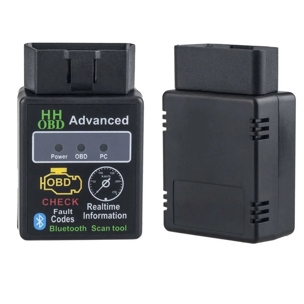 Автомобильный диагностический сканер HH OBD улучшенный ELM327 с Bluetooth V2.1 для