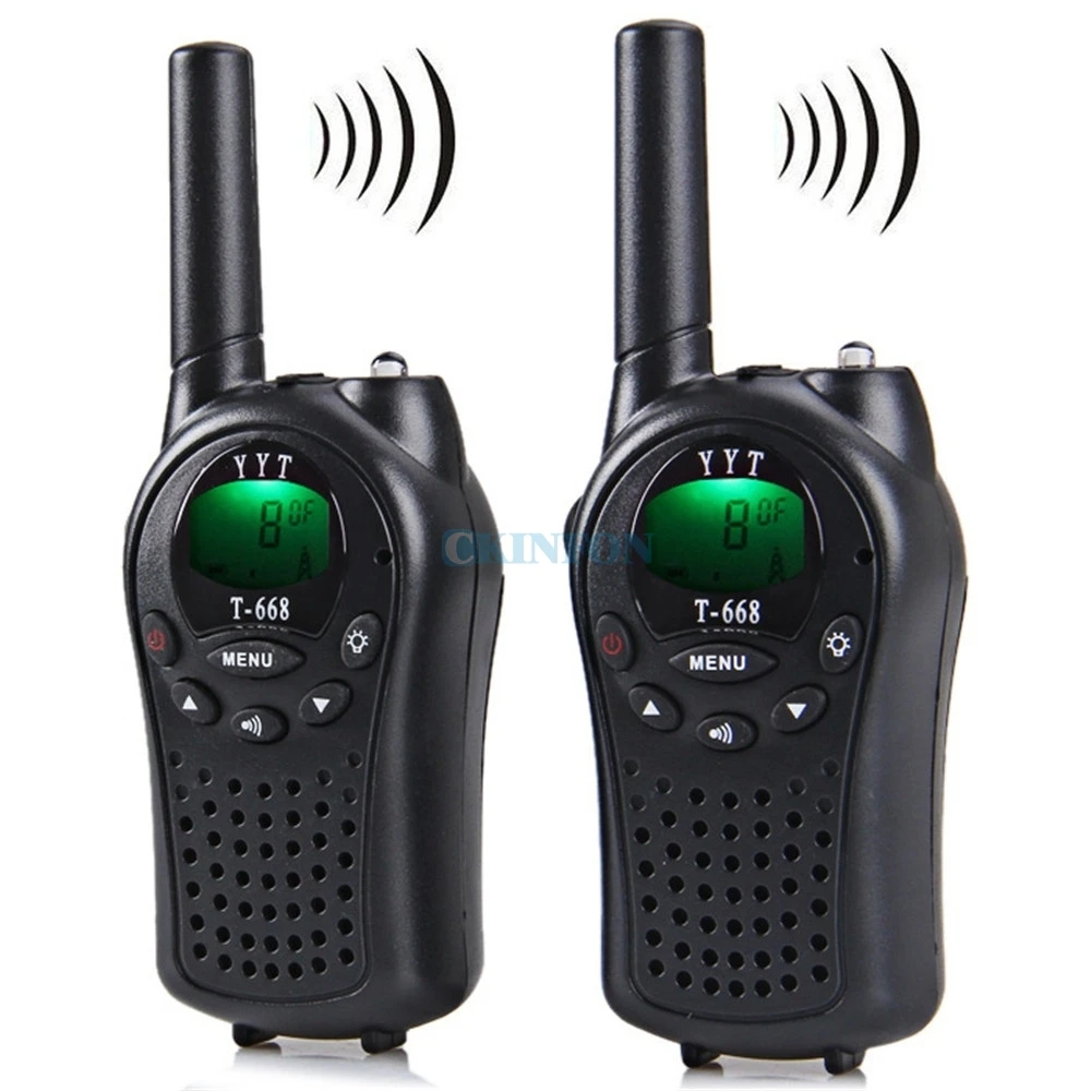 DHL 50 шт в наборе 2 шт. = 1 комплект T-668 8-канальный 5 км Twintalker иди и болтай Walkie Talkie “иди