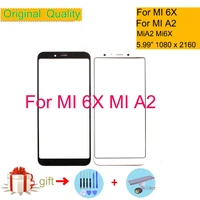 for xiaomi mi 6x a2 mi6x mia2 touch screen panel front outer glass lens touchscreen no lcd without digitizer 5 99