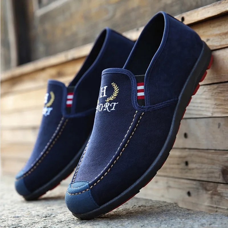STEPREACH Brand shoes men Loafers breathable light canvas casual adult slip-on rubber spring/autumn zapatos de hombre | Обувь