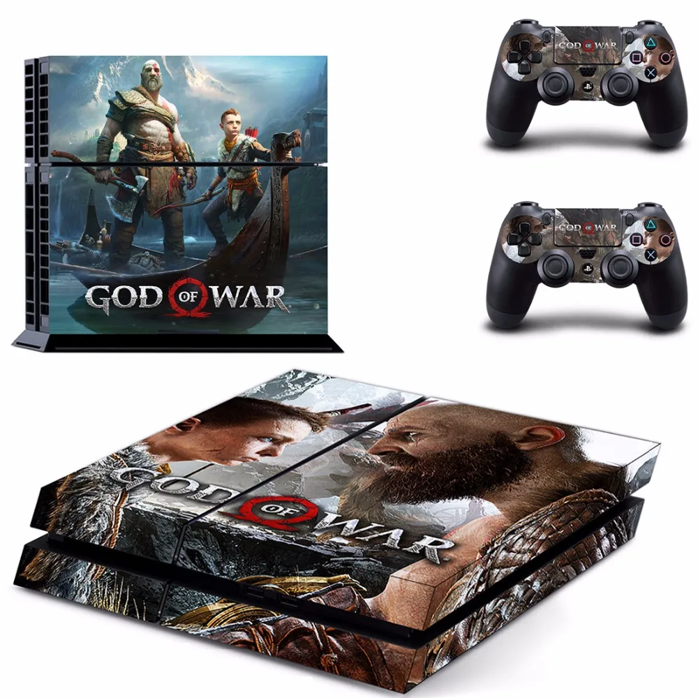 Игра God of War 4 PS4 кожи Стикеры наклейка для Sony Игровые приставки консоли и 2