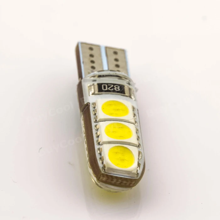 Комплект из 2 предметов новинка Автомобильный светодиодный T10 194 W5W Canbus 6SMD 5050