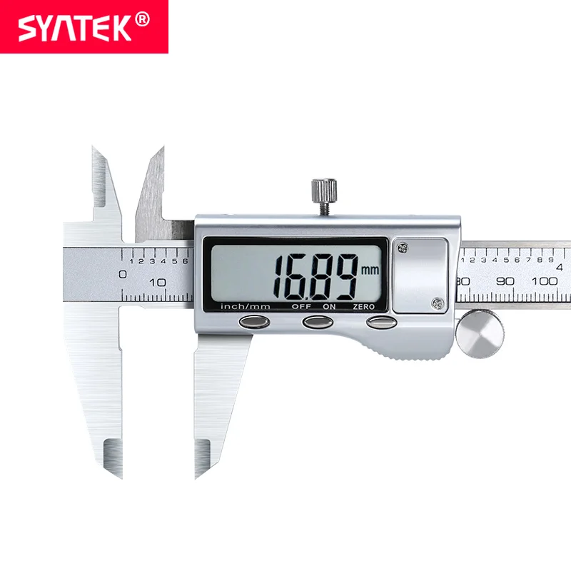 Syntek металлический корпус 6-дюймовый 150 мм Нержавеющая сталь электронный цифровой