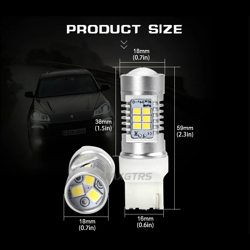 2 шт. светодиодные лампы для указателей поворота T20 W21W 7440|bulb led|bulb led t20bulb t20 |