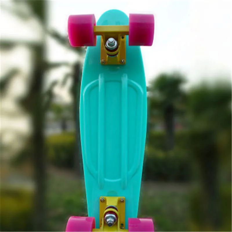 Мятный пластиковый Пенни борд мини круизер скейтборд 22 дюйма ретро Лонгборд не