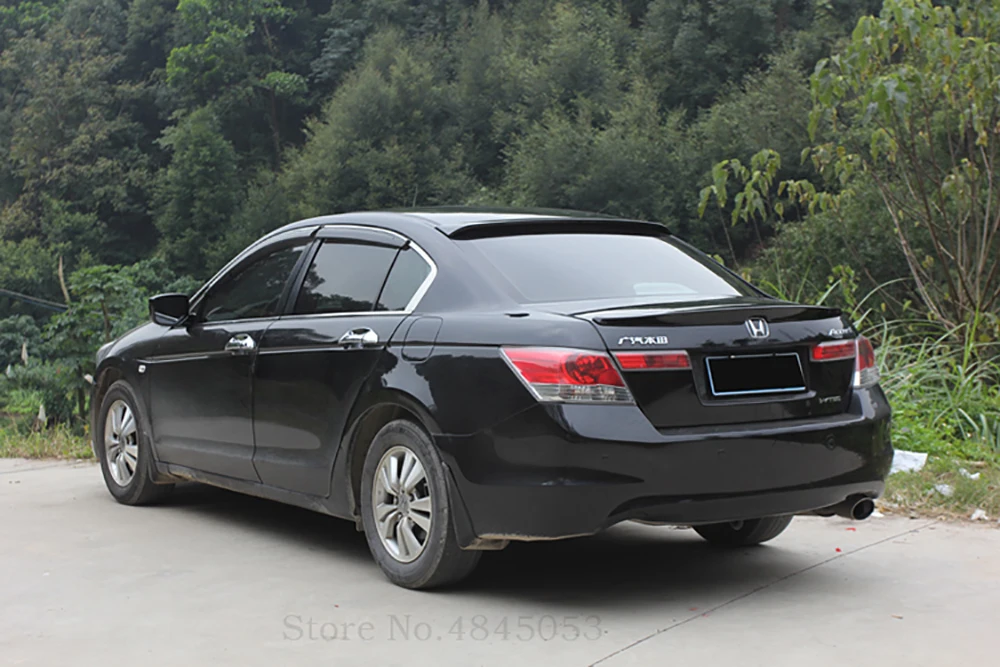 Для Honda Accord 2008 до 2013, черный спойлер на крышу, высокое качество, АБС пластик, задний багажник, крыло, задний спойлер на крышу, автомобильный стиль