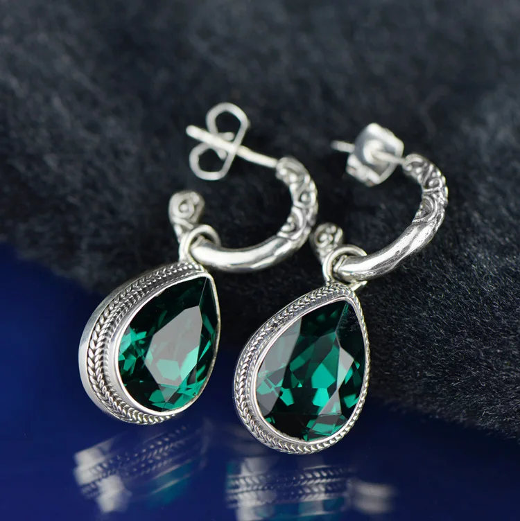 

2018 серьги Модные ювелирные изделия оптом экзотические архаизмы S925 модные яркие серьги с кристаллами порошок продажа от производителя