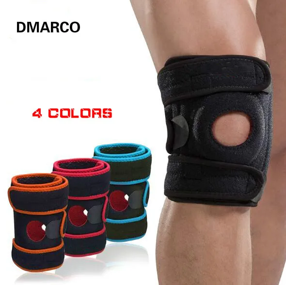 

DMARCO Knee Adjustable Sports Leg Support Brace Wrap Protector Pads Sleeve Cap Patella Guard 4 Spring Bars,one Size, 4 Colors