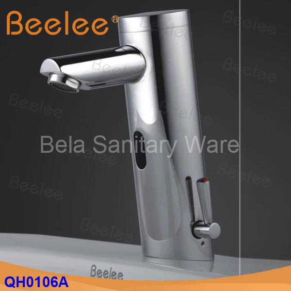 

Beelee Contemporary Brass Hand free Hot & Cold Mixer Auto Sensor Tap Bathroom Wash Basin & Sink Chrome Faucet (QH0106A)