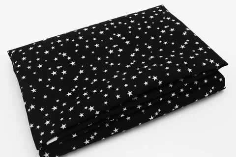 Хлопчатобумажная ткань с принтом звезд Органическая рубашка для украшения дома ткань для платья ткань для шитья