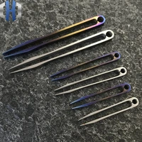 sml blue titanium alloy tc4 tweezers edc mini gadget lightweight small tweezers clamp portable silver clip outdoor tools