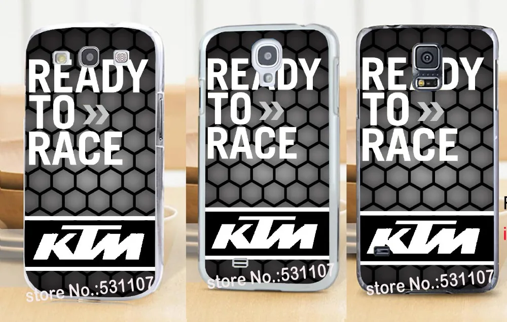 Ktm готов к гонке klaar om ран патрон Жесткий Кожи stealth прозрачный Чехол для samsung galaxy s3 s4