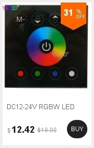 DC12-24V RGBW светодиодный контроллер Сенсорная панель настенный цветной Сменный переключатель для светодиодной ленты освещение дома лампа освещение