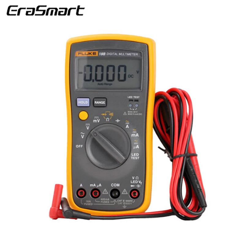 Fluke 18B F18B AC DC напряжение тока цифровой мультиметр DMM со светодиодным