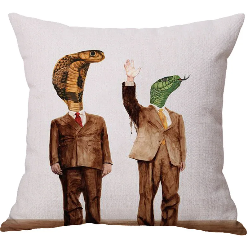 Новые продажи творческая личность Фламинго серии хлопок лен домашний наволочка