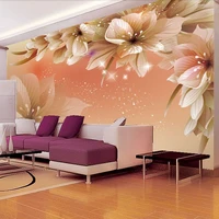 custom 3d photo wallpaper modern flower wall mural wall paper living room sofa tv background non woven fabric wallpaper bedroom