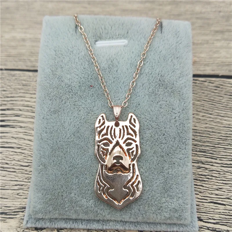 Новый американский стаффордширский терьер Трендовое ожерелье питбулл кулон в