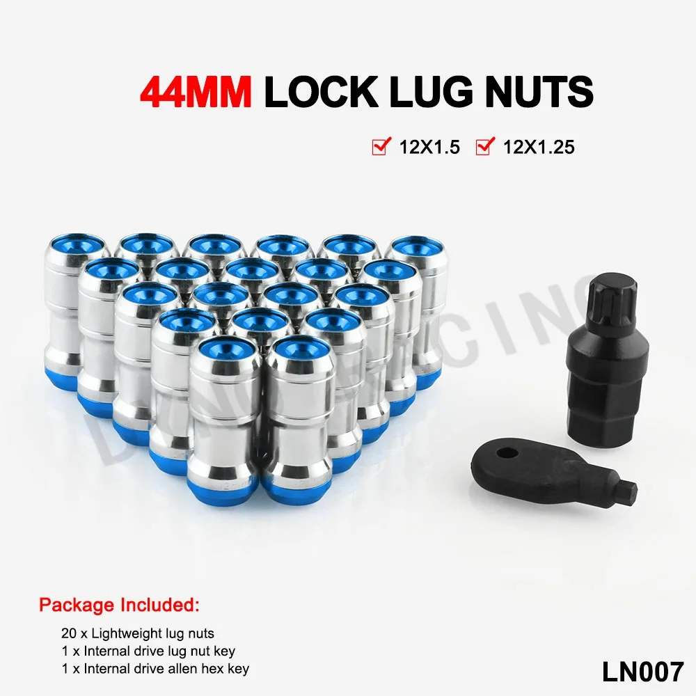20 шт 44 мм гоночная формула стальные колеса стопорные гайки 12X1 5/12X1 25 LN007|lug nuts|lug nuts