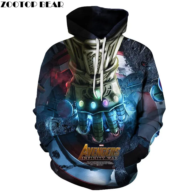 Значок с 3D принтом Мстители 4 Мужская толстовка Marvel пуловер спортивный костюм весенние толстовки уличная одежда 6XL Мстители эндгейм ZOOTOPBEAR