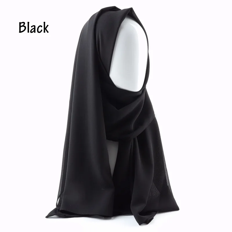 FRALOSHA высокое качество лидер продаж Женский однотонный шифоновый шарф из