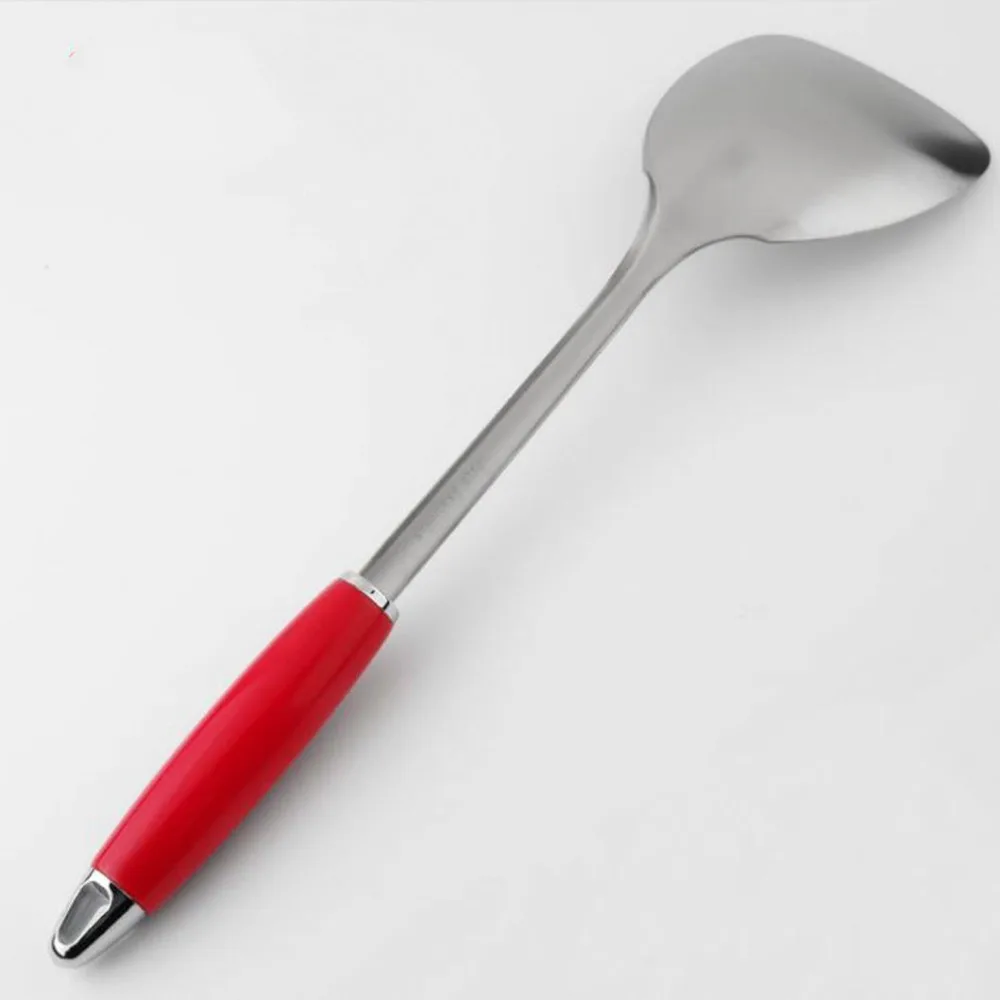 stainless steel turner cooking tool long handle egg turners spatula big kitchen utensil wok shovel accessories | Дом и сад