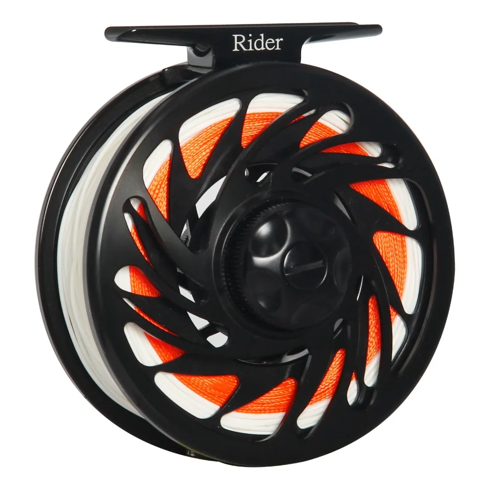 3/4/5/6/7/8/9/10WT Fly Reel Combo с леской большая беседка алюминиевая Рыболовная катушка WF Line