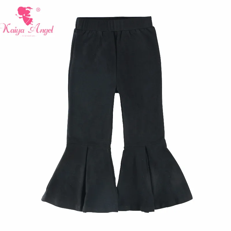 Леггинсы Kaiya Angel Girls Boutique однотонные Хлопковые Штаны с колокольчиками весна лето