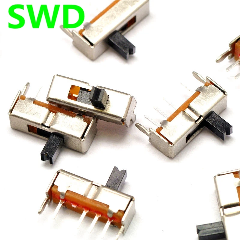 50 шт. SS13D07G4 3 Позиция SPDT 1P3T 6 Pin PCB Панель мини вертикальной ползунковый