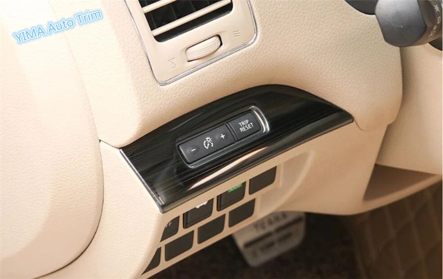 Lapetus Dashboard Left + Right Instrument Decoration Strip Cover Trim 2 Pcs For Nissan Teana / Altima 2014 - 2018 Black Brushed |