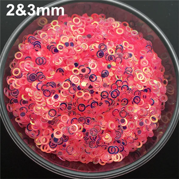 Golden Dark Pink 20g 2 и 3 мм двойной круг из ПВХ свободные блестками блестящие пайетки для ногтей маникюр/шитья/свадебные конфетти украшения - Цвет: Golden Dark Pink