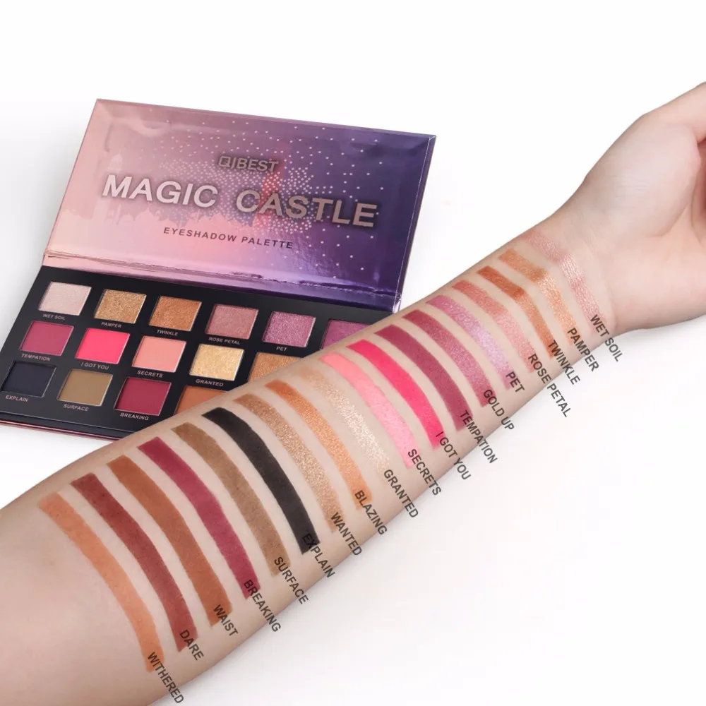 Brand new 18 Colors Shimmer Matte Eyeshadow Makeup Palette Waterproof High pigmently Metallic Nude Eye Shadow Make up Cosmetics |